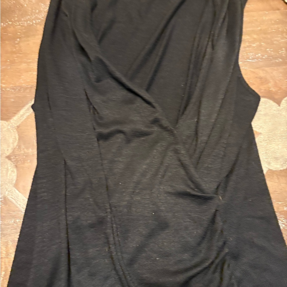 Elegant Black Draped Top